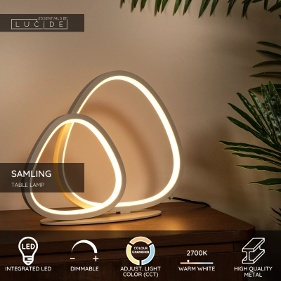 SAMLING Lampa stołowa – Taupe – LED ściemnialna – 16W – 2700K/4000K 78502/14/41 Lucide